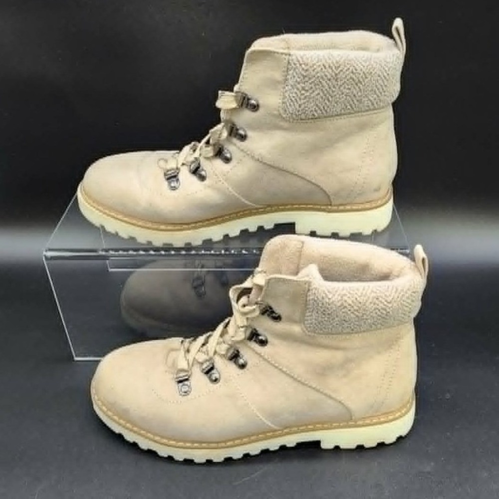 Kohls‎ Sonoma Cream Hiking Boot Women Size 8 Tiger Fish Gorpcore Winter Cozy Lug